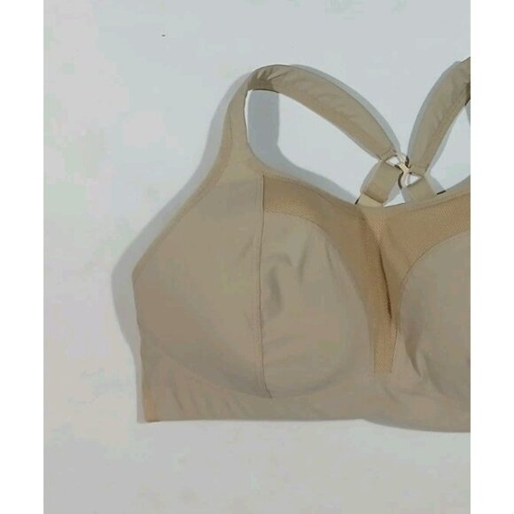 Panache 7341 Boundless Non Wired Sports Bra Size 38D Tan High Impact Racerback - Picture 2 of 8